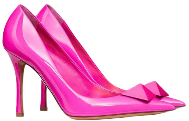 (W) Valentino Garavani One Stud 'Stiletto Kulit Pink Mengkilap' 1W0S0FH8KCCUWT Lookbook (W) Valentino Garavani One Stud 'Stiletto Kulit Pink Mengkilap' 1W0S0FH8KCCUWT