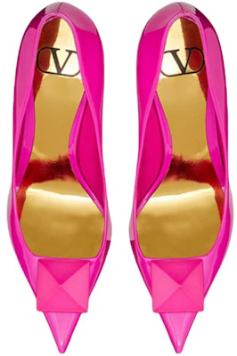 (W) Valentino Garavani One Stud 'Stiletto Kulit Pink Mengkilap' 1W0S0FH8KCCUWT Shop (W) Valentino Garavani One Stud 'Stiletto Kulit Pink Mengkilap' 1W0S0FH8KCCUWT