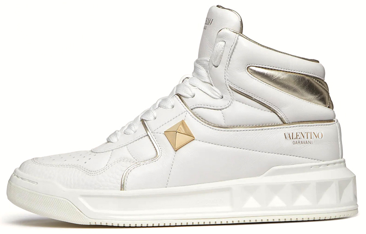 (Women) Valentino One Stud Mid 'White Silver' WW2S0CX1RUSL71