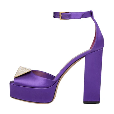 (W) Valentino Garavani One Stud Pumps Purple