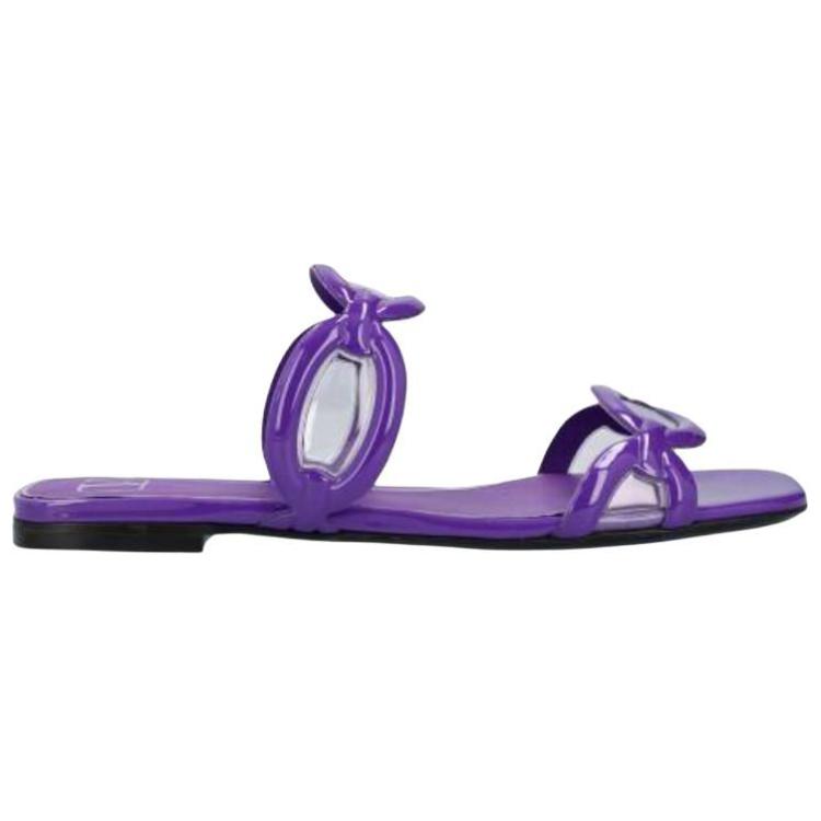 (W) Valentino Garavani Open Toe Flat Slide 'Purple Fashion' 圖 2
