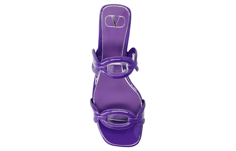 (W) Valentino Garavani Open Toe Flat Slide 'Purple Fashion' 圖 4