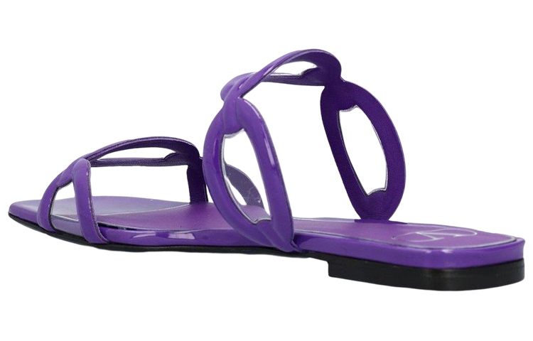 (W) Valentino Garavani Open Toe Flat Slide 'Purple Fashion' 圖 5