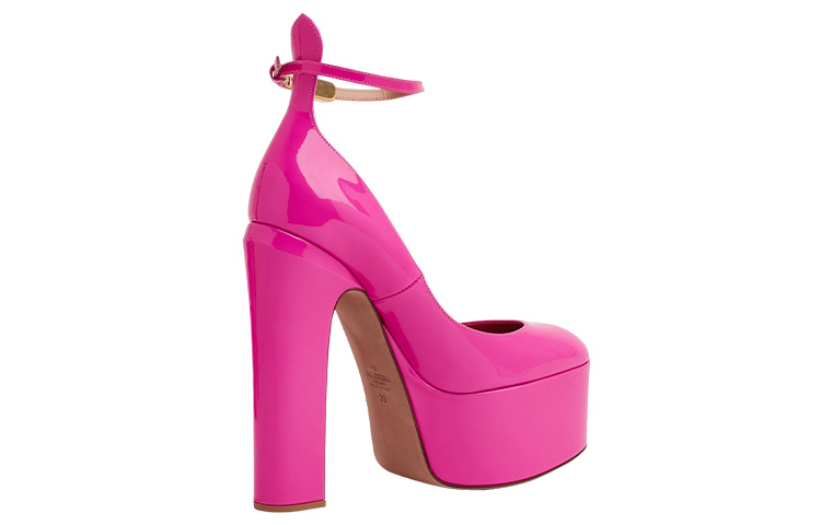(W) Valentino Garavani Patent High-Heels 'Pink Buckle' 圖 3