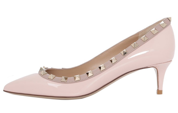 (Women) Valentino Garavani Patent Rockstud Pumps 'Pink' TW2S0V22VNW20L