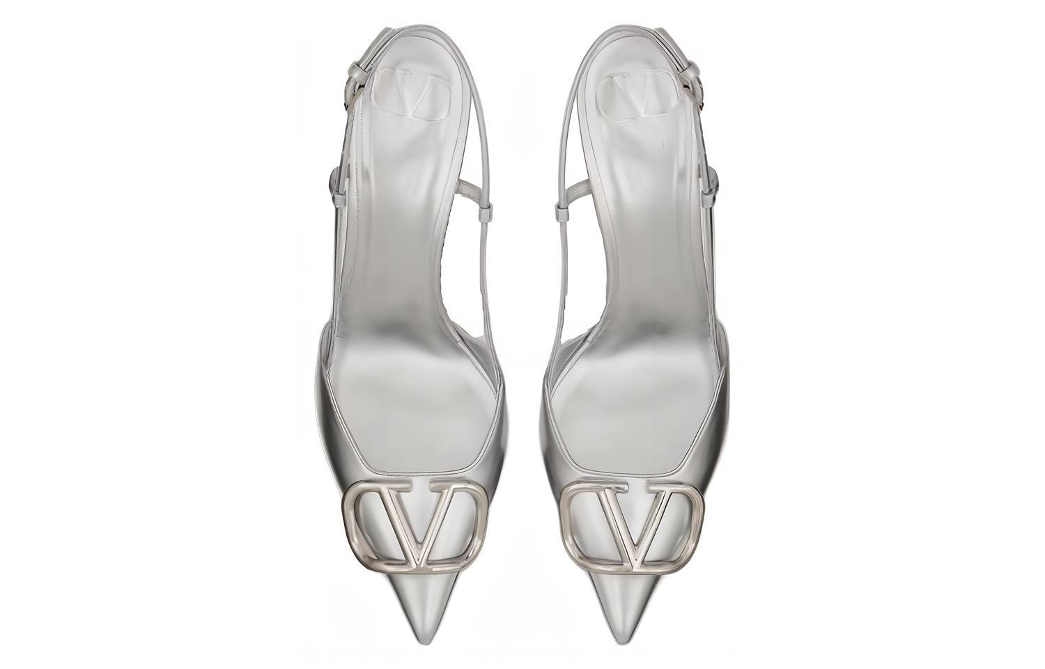 (W) Valentino Garavani Pumps 'Silver Pointed Toe' 圖 3