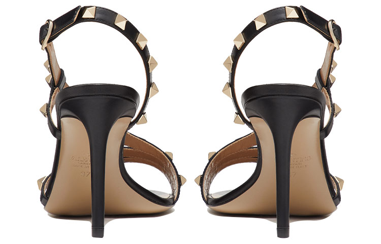 (W) Valentino Garavani Rockstud 'Black High Heel Sandal' 圖 5
