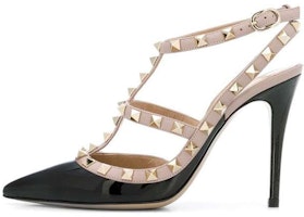 (Women) Valentino Garavani Rockstud 'Black Strappy High Heeled Sandals' WW2S0393VODN91 (Women) Valentino Garavani Rockstud 'Black Strappy High Heeled Sandals' WW2S0393VODN91