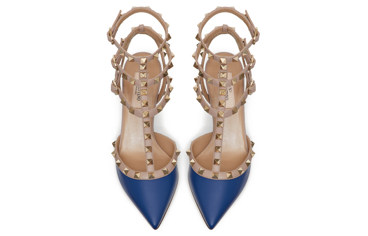 (W) Valentino Garavani Rockstud 'Blue Ankle-Strap' 圖 3