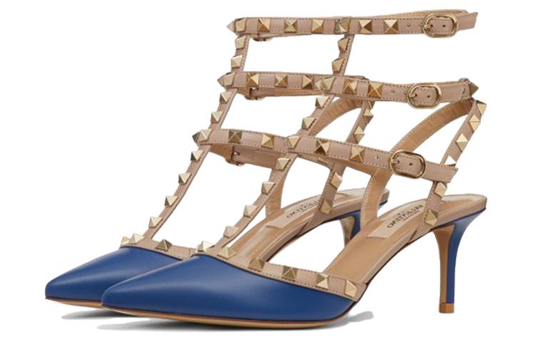 (W) Valentino Garavani Rockstud 'Blue Ankle-Strap' 圖 4