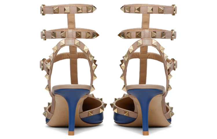 (W) Valentino Garavani Rockstud 'Blue Ankle-Strap' 圖 5