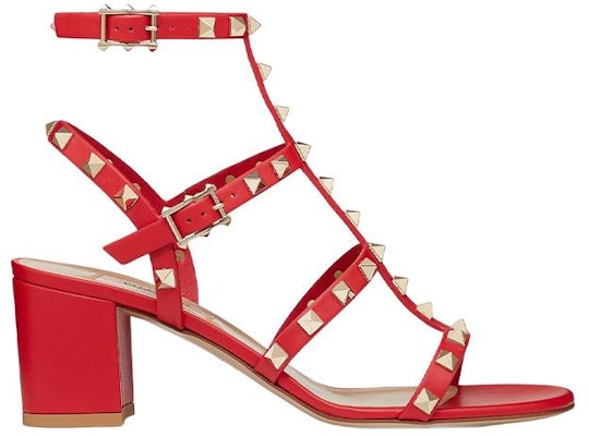 (W) Sandal Kulit Tali Buku Lali Warna Merah Valentino Garavani Rockstud SW2S0491VBPJU5 Order (W) Sandal Kulit Tali Buku Lali Warna Merah Valentino Garavani Rockstud SW2S0491VBPJU5