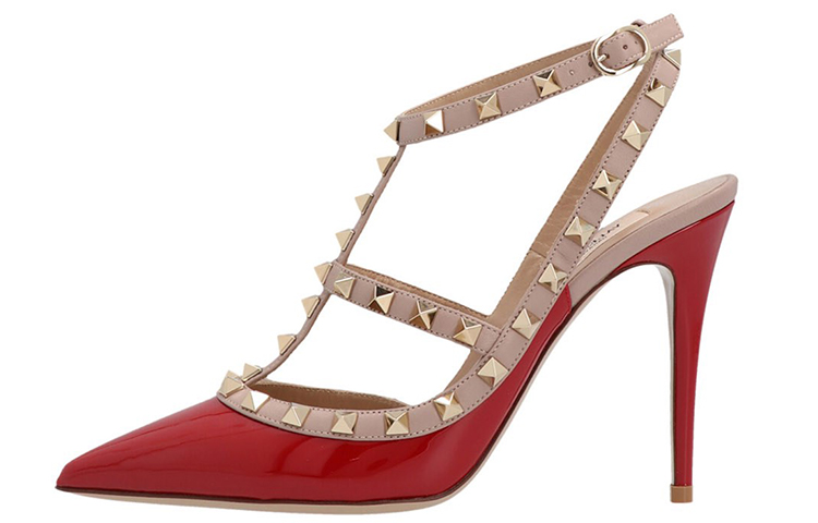 (W) Valentino Garavani Rockstud 'Red Fashion High Heels'
