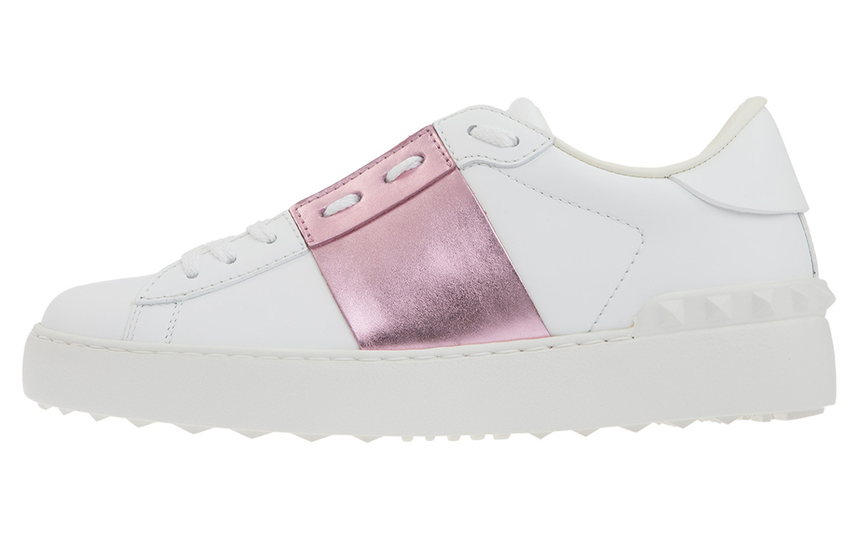 (W) Valentino Garavani Rockstud 'White Pink'
