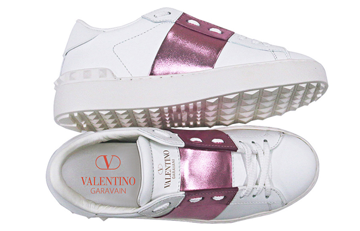 (W) Valentino Garavani Rockstud 'White Pink' 圖 4