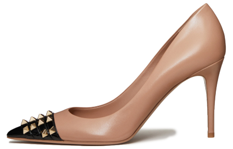 (Women) Valentino Garavani Rockstud Alcove 'Cinnamon Pink Black' WW0S0DF8YGDMK0