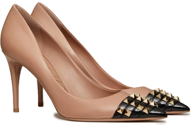 (W) Valentino Garavani Rockstud Alcove 'Cinnamon Pink Black' Wanita WW0S0DF8YGDMK0 Order (W) Valentino Garavani Rockstud Alcove 'Cinnamon Pink Black' Wanita WW0S0DF8YGDMK0