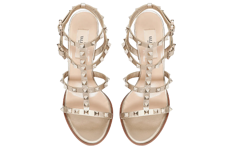 (W) Valentino Garavani Rockstud High-Heeled Sandals 'Nude Pink' 圖 3
