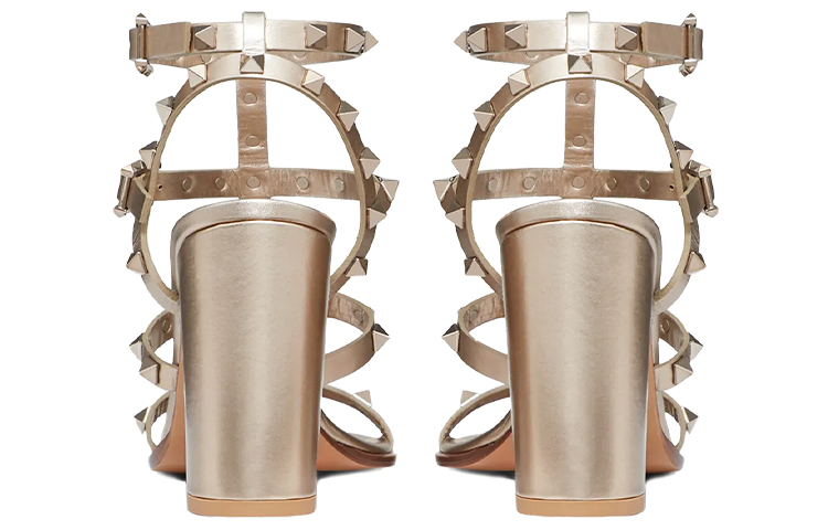 (W) Valentino Garavani Rockstud High-Heeled Sandals 'Nude Pink' 圖 4