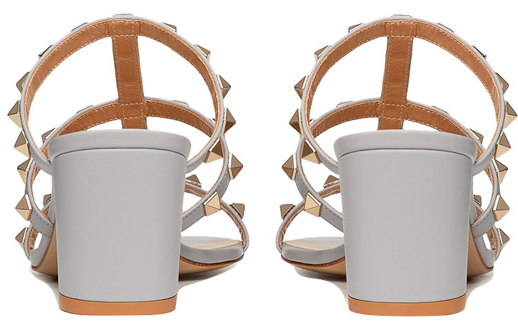 (W) Valentino Garavani Rockstud High-Heel Slides 'Mist Blue' 圖 5