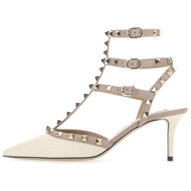 (Women) Valentino Garavani Rockstud High Heels 'Apricot White' VW2S0375VODL62