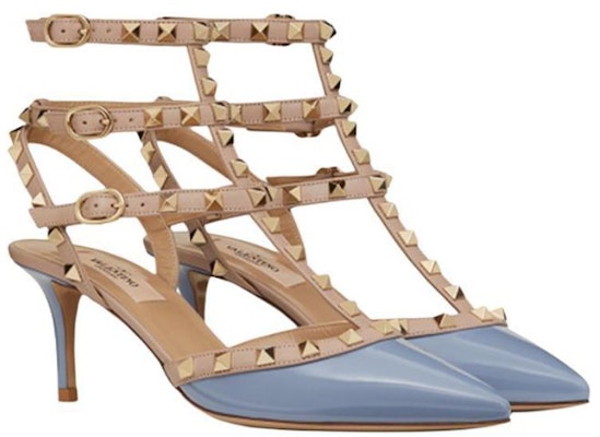 (W) Valentino Garavani Rockstud Heels Hak Tinggi 'Biru Patent' VW2S0375VNWLQ7 Lookbook (W) Valentino Garavani Rockstud Heels Hak Tinggi 'Biru Patent' VW2S0375VNWLQ7