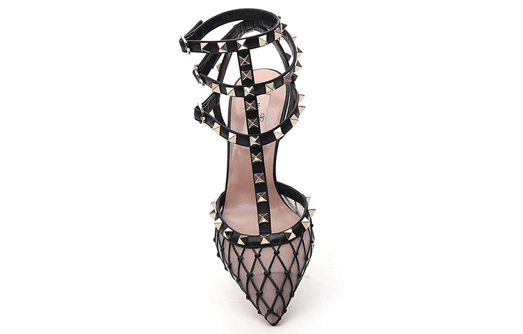 (W) Valentino Garavani Rockstud High Heels 'Black Cage' 圖 4