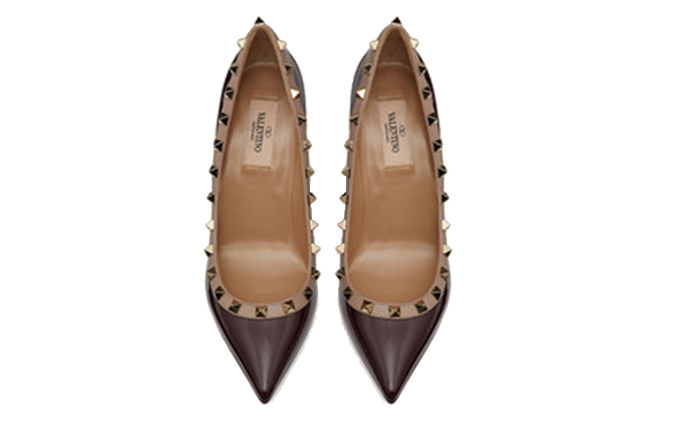 (W) Valentino Garavani Rockstud High Heels 'Red Patent Leather Pointed Toe' 圖 4