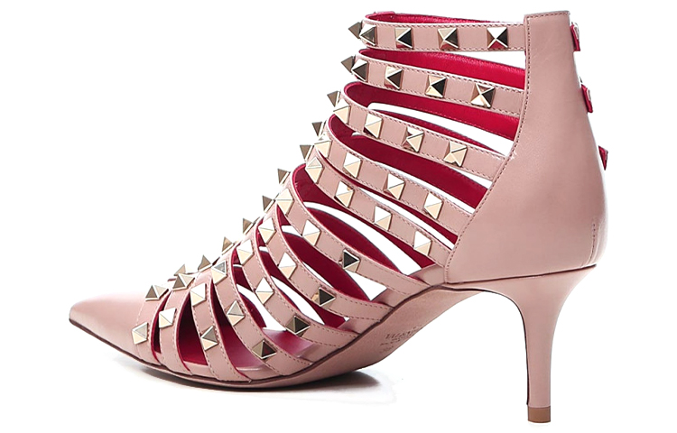(W) Valentino Garavani Rockstud Patent High Heel 'Pink' 圖 2