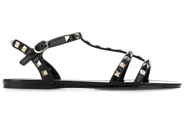 (W) Valentino Garavani Rockstud Sandals 'Black' 圖 2