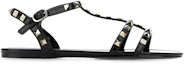 Order Valentino 華倫天奴 Garavani Rockstud 綁帶涼鞋 女款 黑色