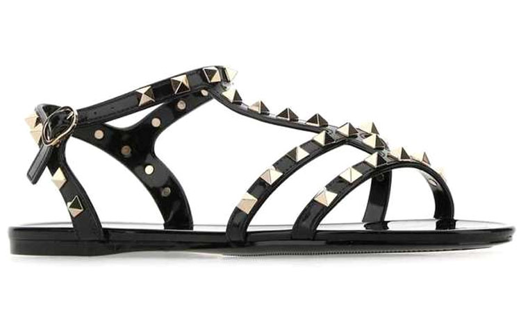 (W) Valentino Garavani Rockstud Sandals 'Black' 圖 3