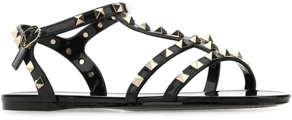 Valentino 華倫天奴 Garavani Rockstud 綁帶涼鞋 女款 黑色 Lookbook Valentino 華倫天奴 Garavani Rockstud 綁帶涼鞋 女款 黑色