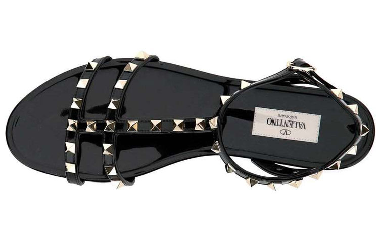 (W) Valentino Garavani Rockstud Sandals 'Black' 圖 4