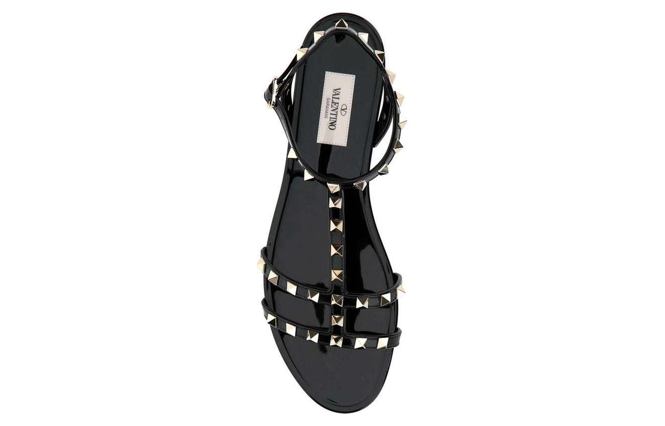 (W) Valentino Garavani Rockstud Sandals 'Black' 圖 5