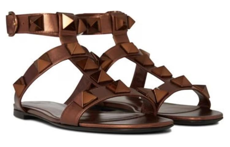 (W) Valentino Garavani Rockstud Slide 'Bronze' 圖 3