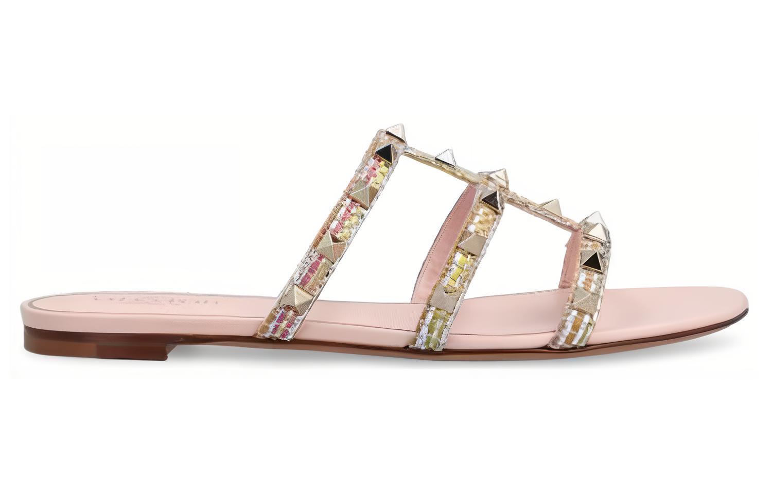 (W) Valentino Garavani Rockstud Slide 'Pink' 圖 2