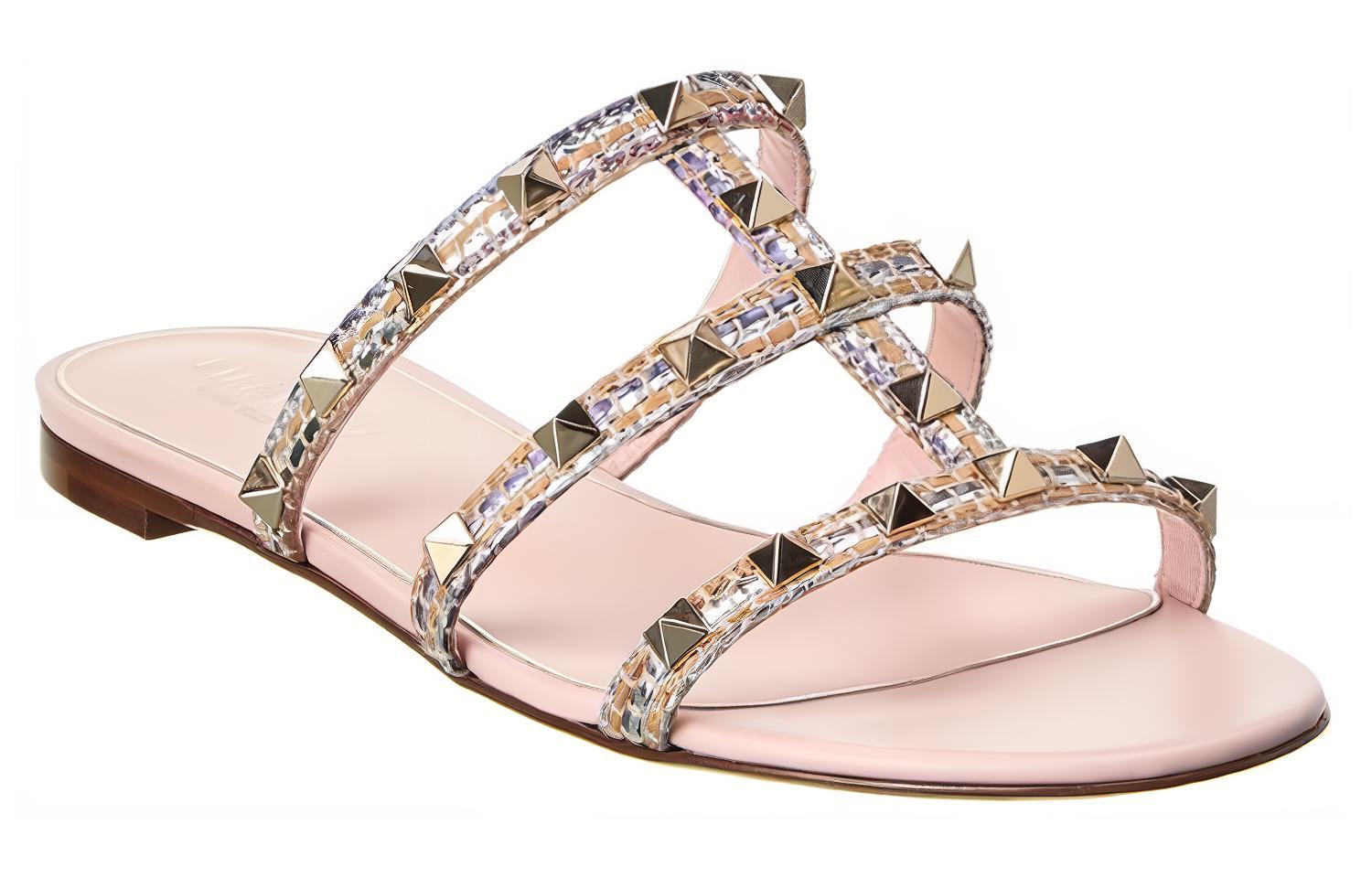 (W) Valentino Garavani Rockstud Slide 'Pink' 圖 3