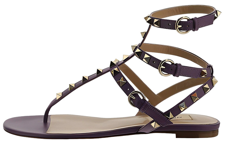 (W) Valentino Garavani Rockstud Slide 'Purple'