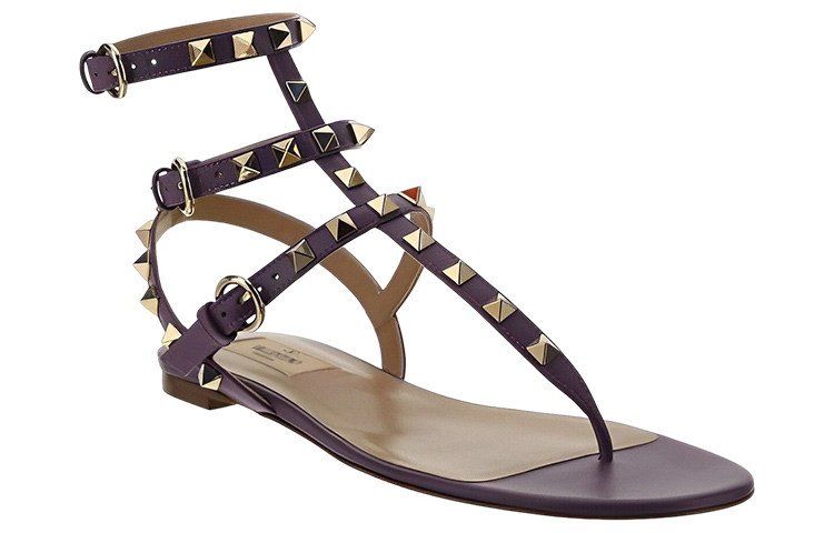 (W) Valentino Garavani Rockstud Slide 'Purple' 圖 3