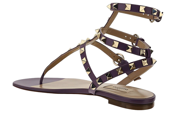(W) Valentino Garavani Rockstud Slide 'Purple' 圖 4