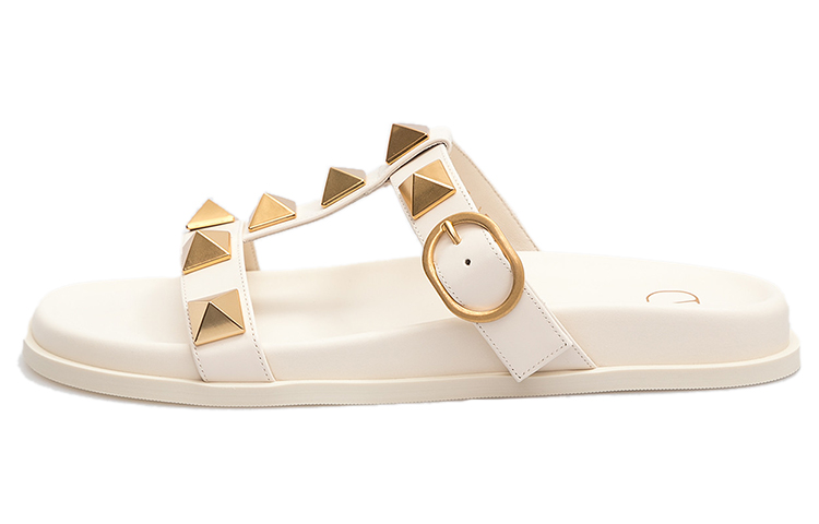 (W) Valentino Garavani Rockstud Slide 'White'