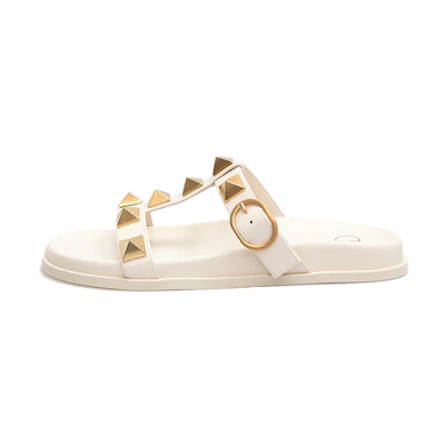 (W) Valentino Garavani Rockstud Slide 'White'