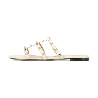 (W) Valentino Garavani Rockstud Slide 'White'