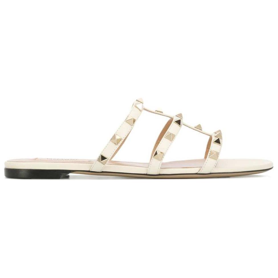 (W) Valentino Garavani Rockstud Slide 'White' 圖 2