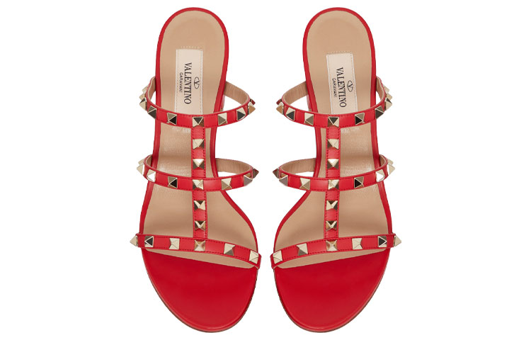 (W) Valentino Garavani Rockstud Slides 'Red' 圖 4
