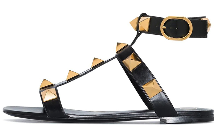 (Women) Valentino Garavani Roman Stud 'Black Calfskin' VW0S0BU8ZWM0NO