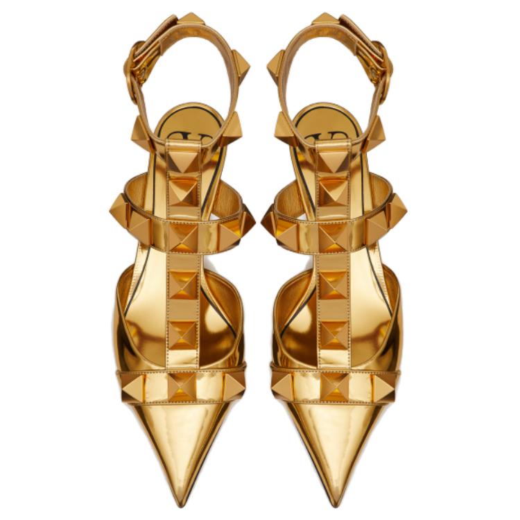 (W) Valentino Garavani Roman Stud 'Gold Buckle Stiletto' 圖 4