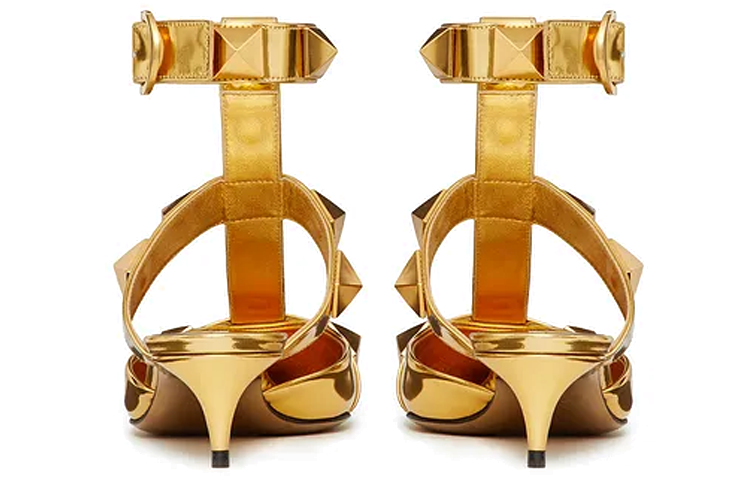 (W) Valentino Garavani Roman Stud 'Gold Buckle Stiletto' 圖 5