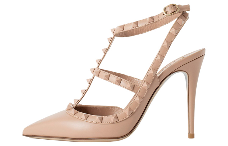 Buy (W) Valentino Garavani Stiletto Heels 'Nude dengan Gesper Berduri' 2W0S0393VB8GF9